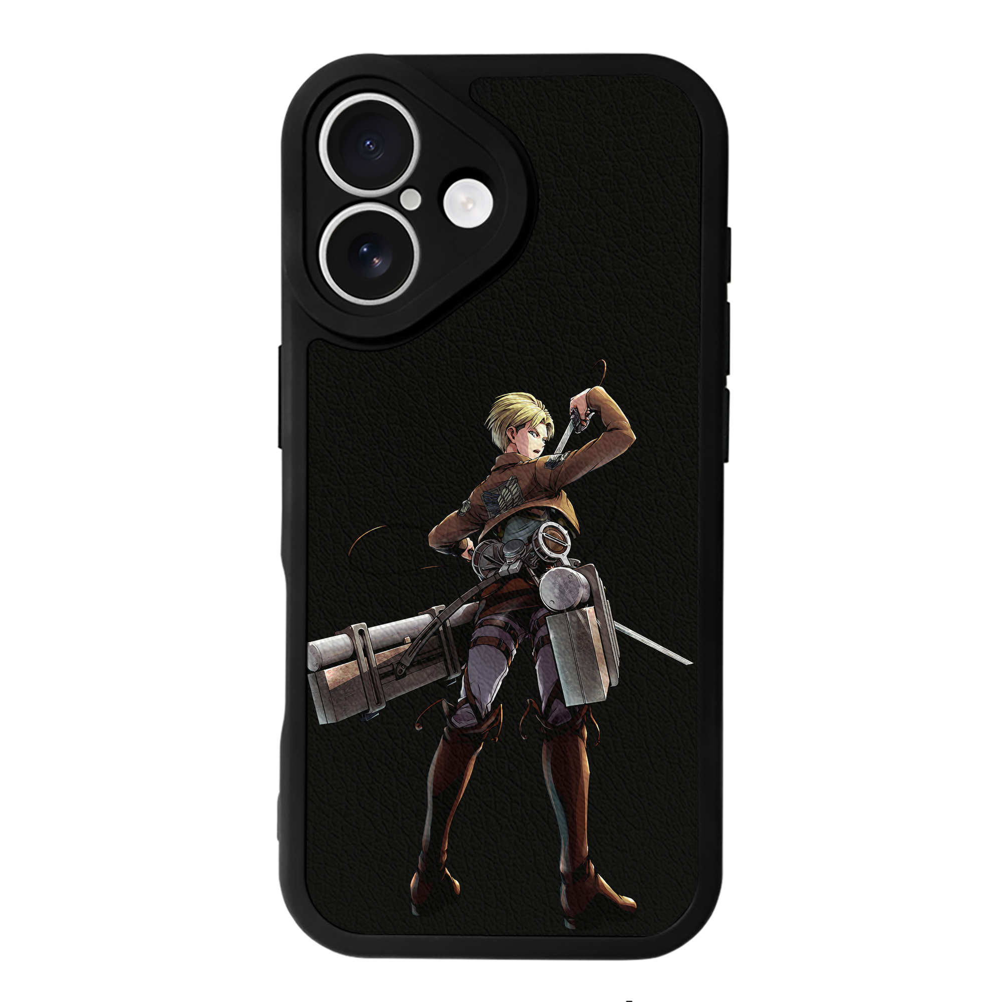 （画像用） 進撃の巨人 Attack on Titan 【iPhone 16シリーズ対応】シリコンスマホケース（レザー調） 材質：シリコン